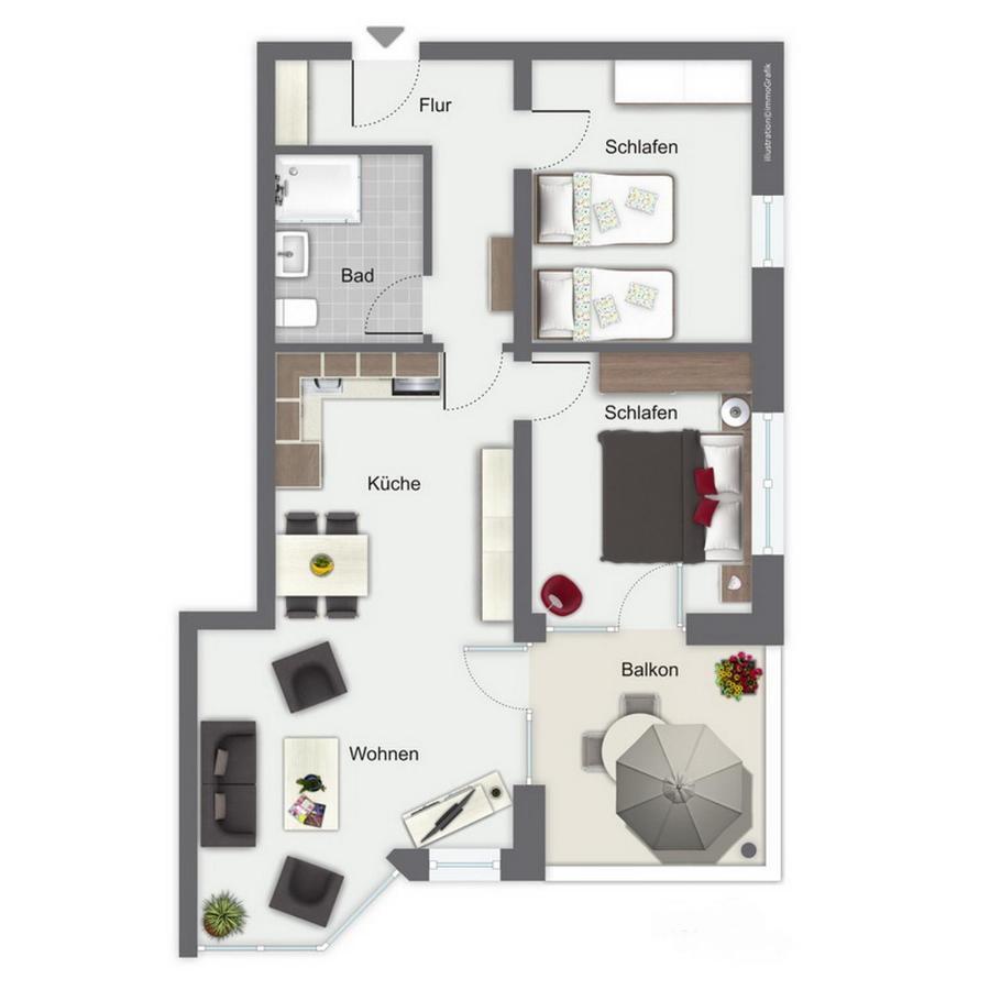 Duenenblick Wohnung 10 Boltenhagen  Luaran gambar